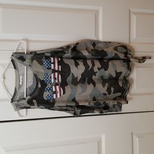 NWOT USA camo tank